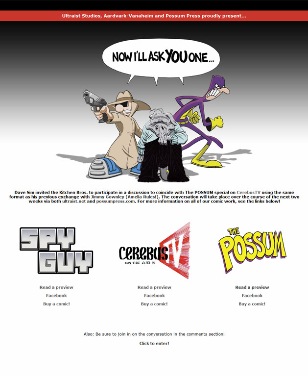 spy guy cerebus the possum